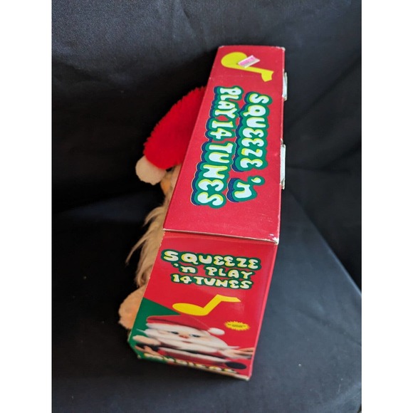 Vintage 1985 Well Made Toy Christmas Santa Musical Lights Plush W Box Works 12” - Picture 4 of 9